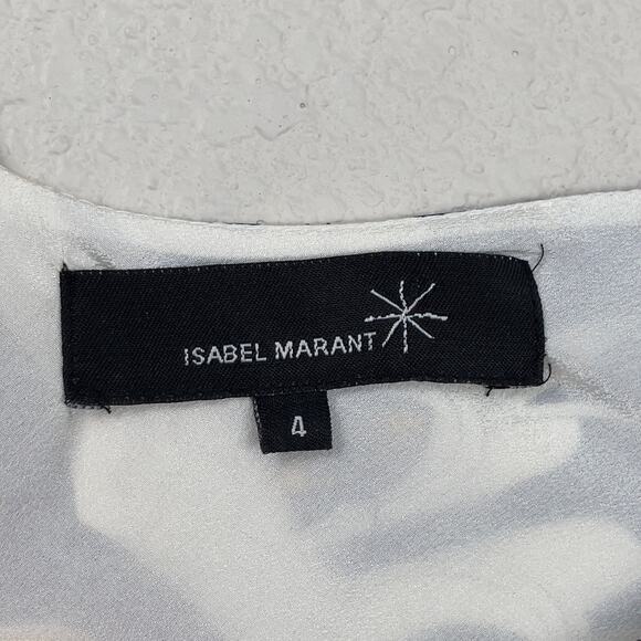 Isabel Marant Silk Mandala Dress Blue Yellow Size 4 Knee Length Eclectic Boho - Picture 3 of 13